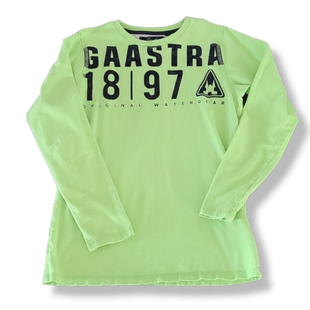 GAASTRA Netherlands Long Sleeve Tee Kids 12 Sailing Euro Style Graphic Shirt - Picture 12 of 14